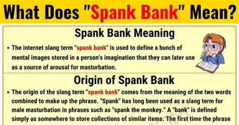 spang banck|spank bank Meaning & Origin .